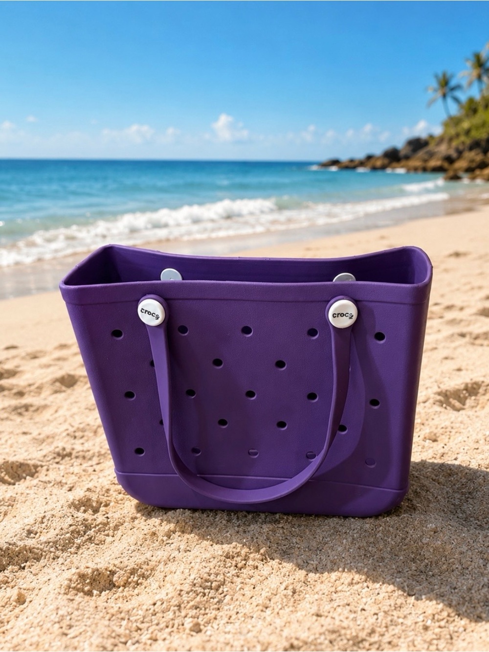 Purple Perforated Tote Bag - Beach & Everyday Carry
